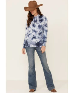 Hooey Women's Tie Die Logo Graphic Hoodie -Wraner Clothing Shop 2000337409 410 P2