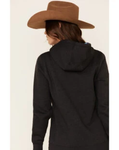 HOOey Women's Charcoal Layin Low Logo Graphic Hoodie -Wraner Clothing Shop 2000337410 022 P5