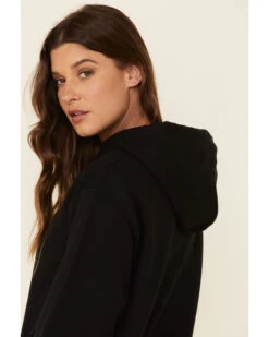 Ruby's Rubbish Women's She's A Good Girl USA Seal Graphic Hooded Sweatshirt -Wraner Clothing Shop 2000337415 001 P5