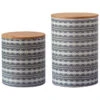 HiEnd Accents 2pc Large Southwestern Print Canister Set -Wraner Clothing Shop 2000337707 280 P1