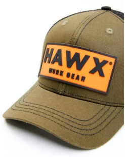 Hawx Men's Olive Logo Patch Mesh-Back Ball Cap -Wraner Clothing Shop 2000339188 341 P3