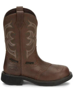 Justin Women's Wanette Waterproof Western Work Boots - Steel Toe -Wraner Clothing Shop 2000340880 200 P2