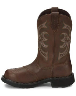 Justin Women's Wanette Waterproof Western Work Boots - Steel Toe -Wraner Clothing Shop 2000340880 200 P3