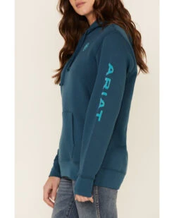 Ariat Women's Eurasian R.E.A.L Arm Logo Graphic Hoodie -Wraner Clothing Shop 2000341891 410 P4