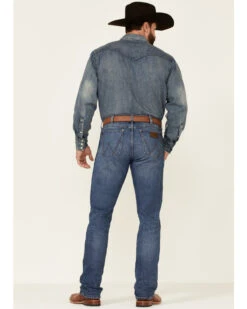 Wrangler Retro Premium Men's Harrick Dark Wash Stretch Slim Straight Jeans 9 Wrangler Retro Premium Men's Harrick Dark Wash Stretch Slim Straight Jeans -Wraner Clothing Shop 2000342091 400 P4