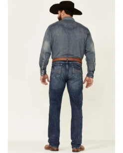 Wrangler 20X Men's Shore Medium Wash Stretch Slim Straight Jeans - Long -Wraner Clothing Shop 2000342095 400 P4