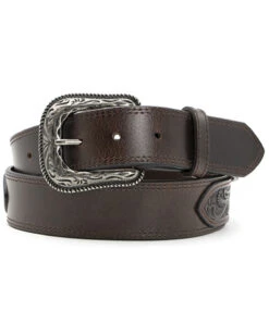 Cody James Men's Metal Concho Overlay Western Belt
