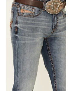 Cody James Core Men's Silver Spur Medium Wash Performance Stretch Slim Bootcut Jeans -Wraner Clothing Shop 2000342679 400 P4
