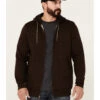 Moonshine Spirit Men's Brown Koa Wood Zip-Front Hooded Jacket -Wraner Clothing Shop 2000342815 200 P1