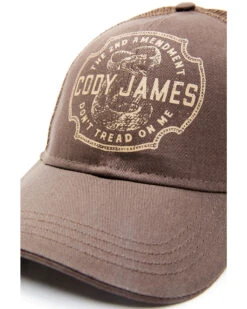 Cody James Men's Burgundy 2nd Amendment Mesh-Back Ball Cap -Wraner Clothing Shop 2000342942 640 P2