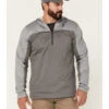 Browning Men's Gray Hayes 1/4 Zip Front Hooded Pullover -Wraner Clothing Shop 2000344233 020 P1