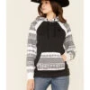 Hooey Women's Southwestern Contrast Hoodie -Wraner Clothing Shop 2000346694 022 P1