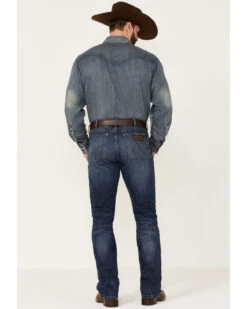 Wrangler Retro Men's Coast Dark Wash Stretch Slim Bootcut Jeans 8 Wrangler Retro Men's Coast Dark Wash Stretch Slim Bootcut Jeans -Wraner Clothing Shop 2000346853 400 P3