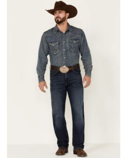 Wrangler 20X Men's Dusk Dark Wash Stretch Extreme Relaxed Straight Jeans