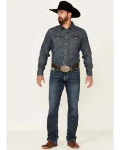 Cinch Men's Ian Dark Wash Performance Stretch Slim Bootcut Jeans