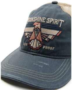 Moonshine Spirit Men's Teal Thunderbird Embroidered Mesh-Back Ball Cap -Wraner Clothing Shop 2000349548 442 P2
