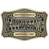Montana Silversmiths Men's Two-Tone Yellowstone Dutton Ranch Belt Buckle -Wraner Clothing Shop 2000349993 710 P1