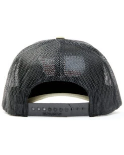 Oil Field Hats Men's Loden & Black American Flag US Patch Mesh-Back Ball Cap -Wraner Clothing Shop 2000350292 341 P3