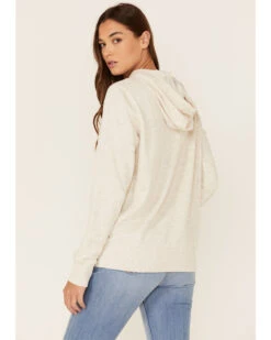 Wrangler Women's Multi Stacked Logo Shirttail Pullover Hoodie -Wraner Clothing Shop 2000350345 104 P3