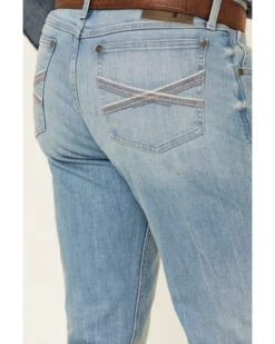 Wrangler 20X Men's Beech Light Wash Stretch Slim Straight Jeans -Wraner Clothing Shop 2000351009 400 P4