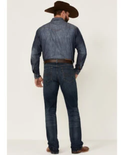 Rock & Roll Denim Men's Hooey Dark Vintage Double Barrel Relaxed Stackable Bootcut Jeans 9 Rock & Roll Denim Men's Hooey Dark Vintage Double Barrel Relaxed Stackable Bootcut Jeans -Wraner Clothing Shop 2000351105 400 P4