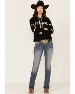 Shyanne Life Women's Cropped Embroidered Hoodie - Black -Wraner Clothing Shop 2000351314 001 P4