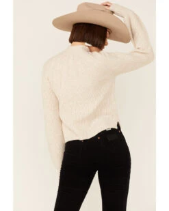 Shyanne Women's Seamed High Neck Wool Blend Pullover Sweatshirt -Wraner Clothing Shop 2000351363 280 P3