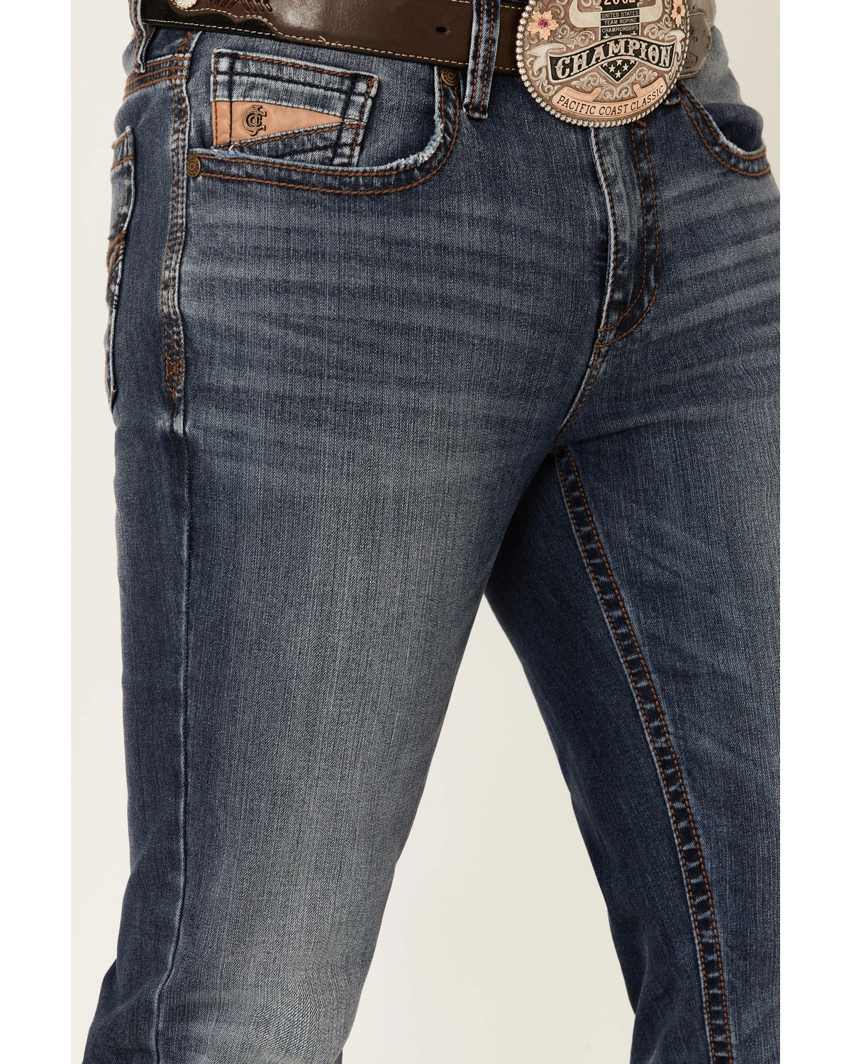 Cody James Core Men's Yuma Medium Wash Stretch Performance Slim Bootcut Jeans 4 Cody James Core Men's Yuma Medium Wash Stretch Performance Slim Bootcut Jeans - Image 2