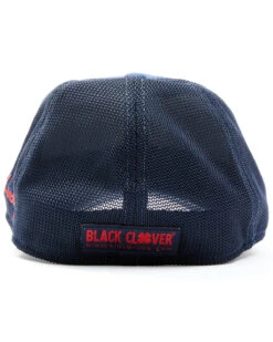Black Clover Men's Navy Premium 10 Patch Mesh-Back Flex-Fit Ball Cap -Wraner Clothing Shop 2000352071 410 P3