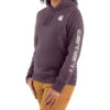 Carhartt Women's Relaxed Fit Heather Logo Sleeve Graphic Work Hoodie -Wraner Clothing Shop 2000352813 500 P1