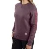 Carhartt Women's Relaxed Fit Midweight Crewneck Block Logo Sleeve Graphic Sweatshirt -Wraner Clothing Shop 2000353049 500 P1
