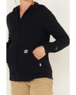 Carhartt Women's Force FR Relaxed Fit Zip Front Sweatshirt Work Hoodie 8 Carhartt Women's Force FR Relaxed Fit Zip Front Sweatshirt Work Hoodie -Wraner Clothing Shop 2000353508 410 P3