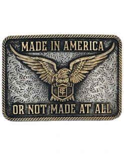 Montana Silversmiths Men's Silver & Gold Made In America Buckle