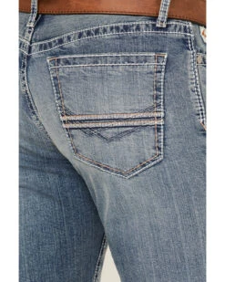 Cinch Men's Ian Medium Stonewash Performance Stretch Slim Bootcut Jeans -Wraner Clothing Shop 2000355871 402 P4