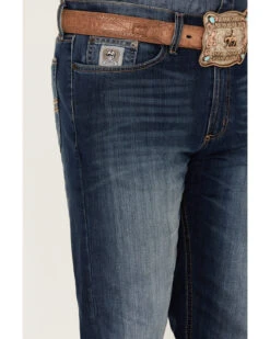 Cinch Men's Silver Label Medium Stonewash Performance Stretch Slim Straight Jeans -Wraner Clothing Shop 2000355892 402 P2