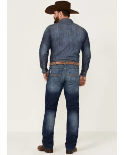 Cinch Men's Silver Label Medium Stonewash Performance Stretch Slim Straight Jeans -Wraner Clothing Shop 2000355892 402 P3