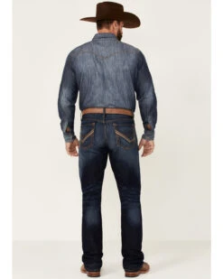 Cinch Men's Ian Dark Stonewash Rigid Slim Bootcut Jeans -Wraner Clothing Shop 2000355909 402 P3