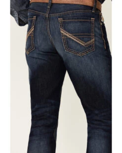 Cinch Men's Ian Dark Stonewash Rigid Slim Bootcut Jeans -Wraner Clothing Shop 2000355909 402 P4