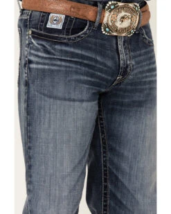 Cinch Men's White Label Medium Stonewash Performance Stretch Relaxed Straight Jeans -Wraner Clothing Shop 2000355910 402 P2