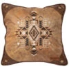 Wrangler Southwestern Faux Leather Throw Pillow -Wraner Clothing Shop 2000356330 200 P1