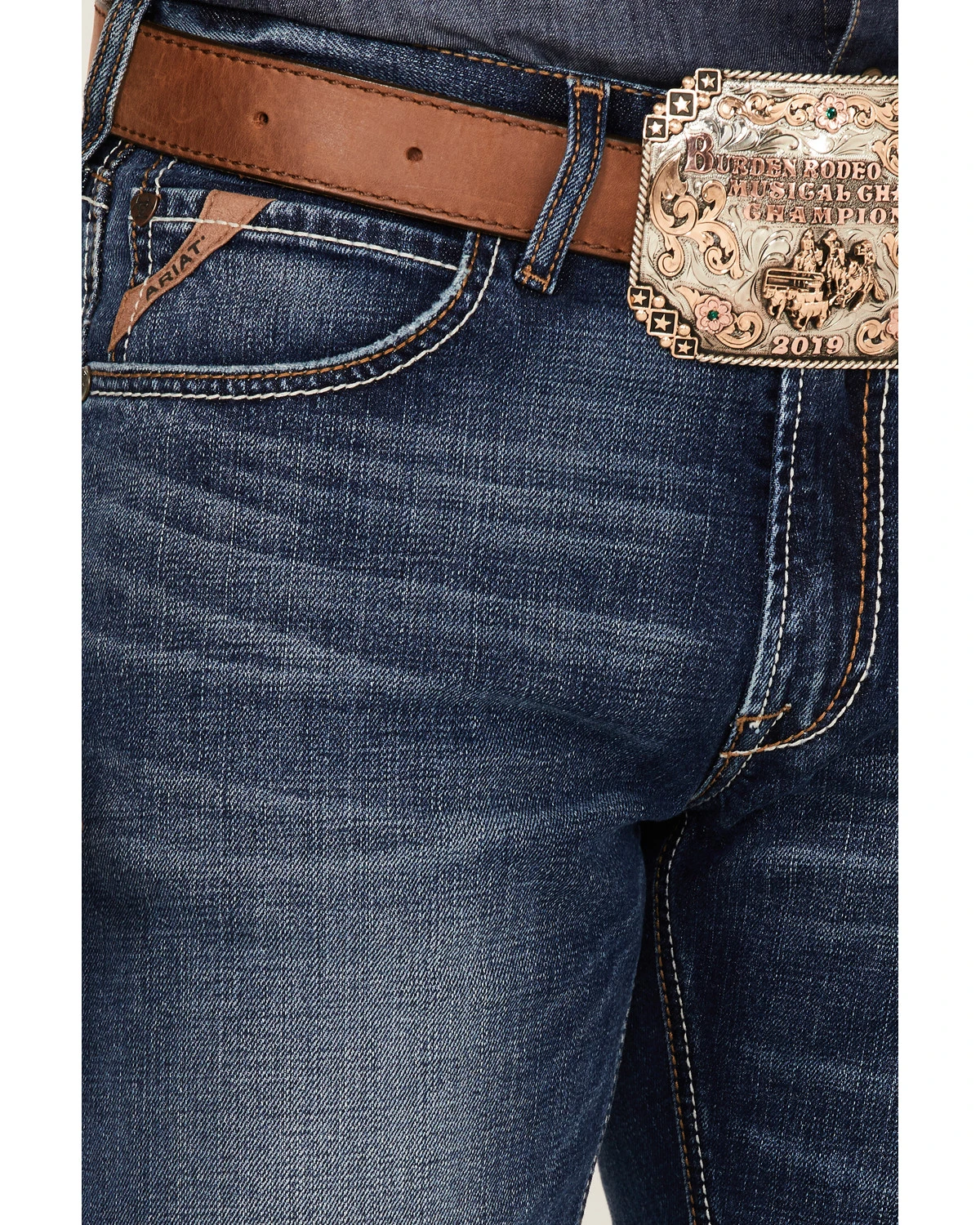 Ariat Men's M5 Straight Stretch Madera Stackable Straight Leg Jeans 4 Ariat Men's M5 Straight Stretch Madera Stackable Straight Leg Jeans - Image 2