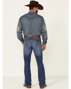 Wrangler Retro Men's Nightsky Medium Wash Stretch Slim Bootcut Jeans - Long 8 Wrangler Retro Men's Nightsky Medium Wash Stretch Slim Bootcut Jeans - Long -Wraner Clothing Shop 2000358072 400 P3