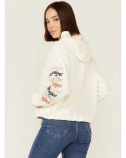 Wrangler Women's Logo Cropped Hoodie -Wraner Clothing Shop 2000358083 100 P3