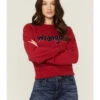 Wrangler Women's Chenille Logo Cropped Sweatshirt -Wraner Clothing Shop 2000358085 600 P1