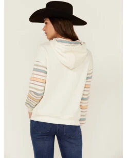 RANK 45 Women's Contrast Serape Sleeve Pullover Hoodie -Wraner Clothing Shop 2000358412 103 P4