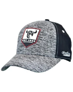 Cowboy Hardware Men's Shield Logo Patch Heather Gray Ball Cap