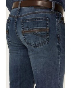 RANK 45 Men's Shotgun Wash Stackable Slim Straight Stretch Performance Jeans -Wraner Clothing Shop 2000359243 415 P4