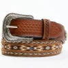 Cody James Men's Southwestern Concho Ribbon Inlay Belt