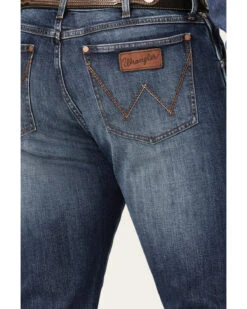 Wrangler Retro Men's Ranch Med Dark Wash Stretch Slim Straight Jeans 9 Wrangler Retro Men's Ranch Med Dark Wash Stretch Slim Straight Jeans -Wraner Clothing Shop 2000359720 415 P4