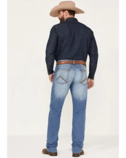 Rock 47 By Wrangler Men's Barlow Light Wash Slim Straight Jeans 8 Rock 47 By Wrangler Men's Barlow Light Wash Slim Straight Jeans -Wraner Clothing Shop 2000359726 412 P3